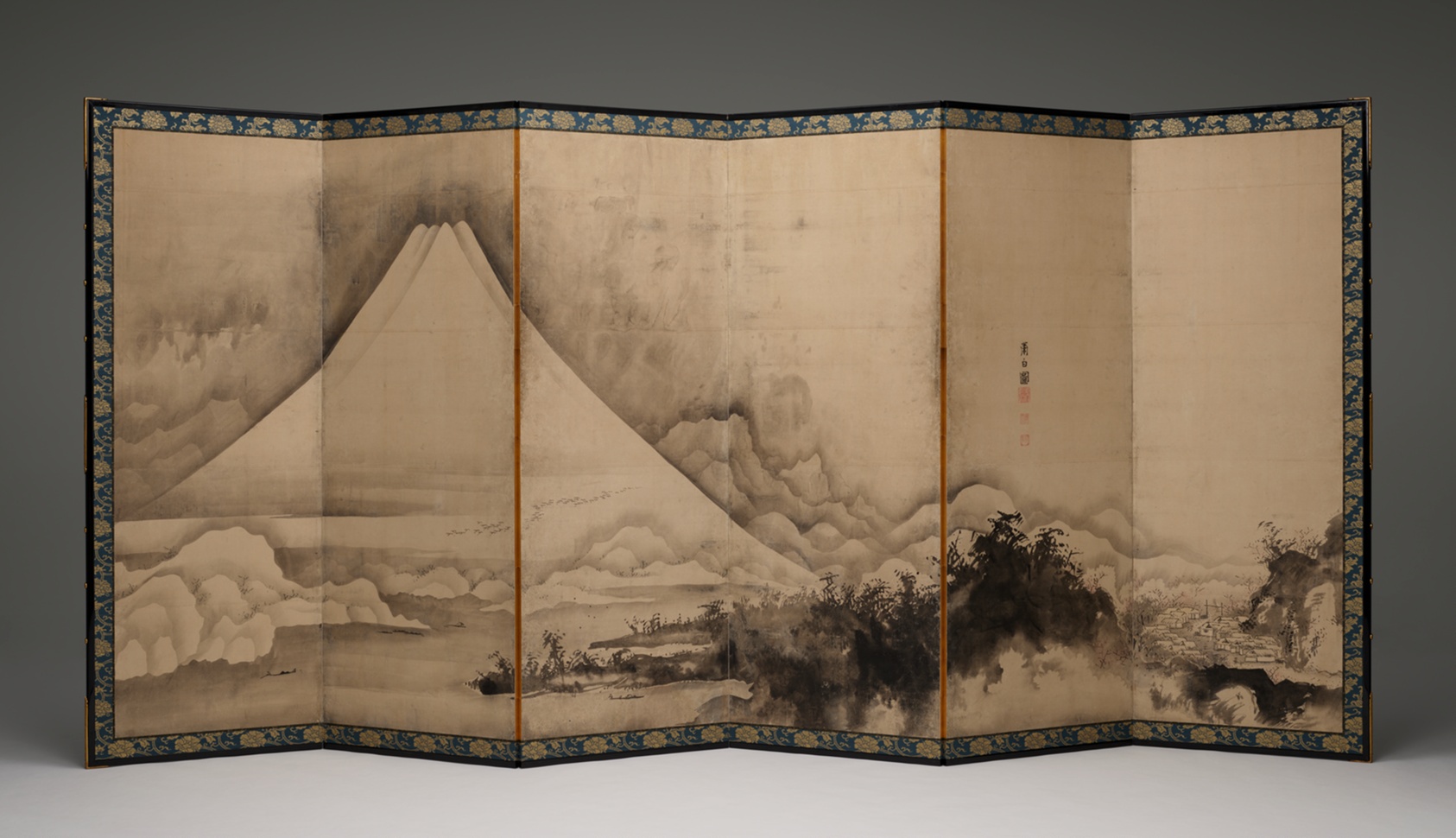 Mount Fuji and the Miho Pine Forest by Soga Shohaku