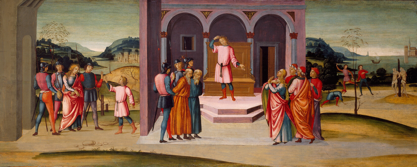 Daniel Saving Susanna, the Judgment of Daniel, and the Execution of the Elders by Master of Apollo and Daphne