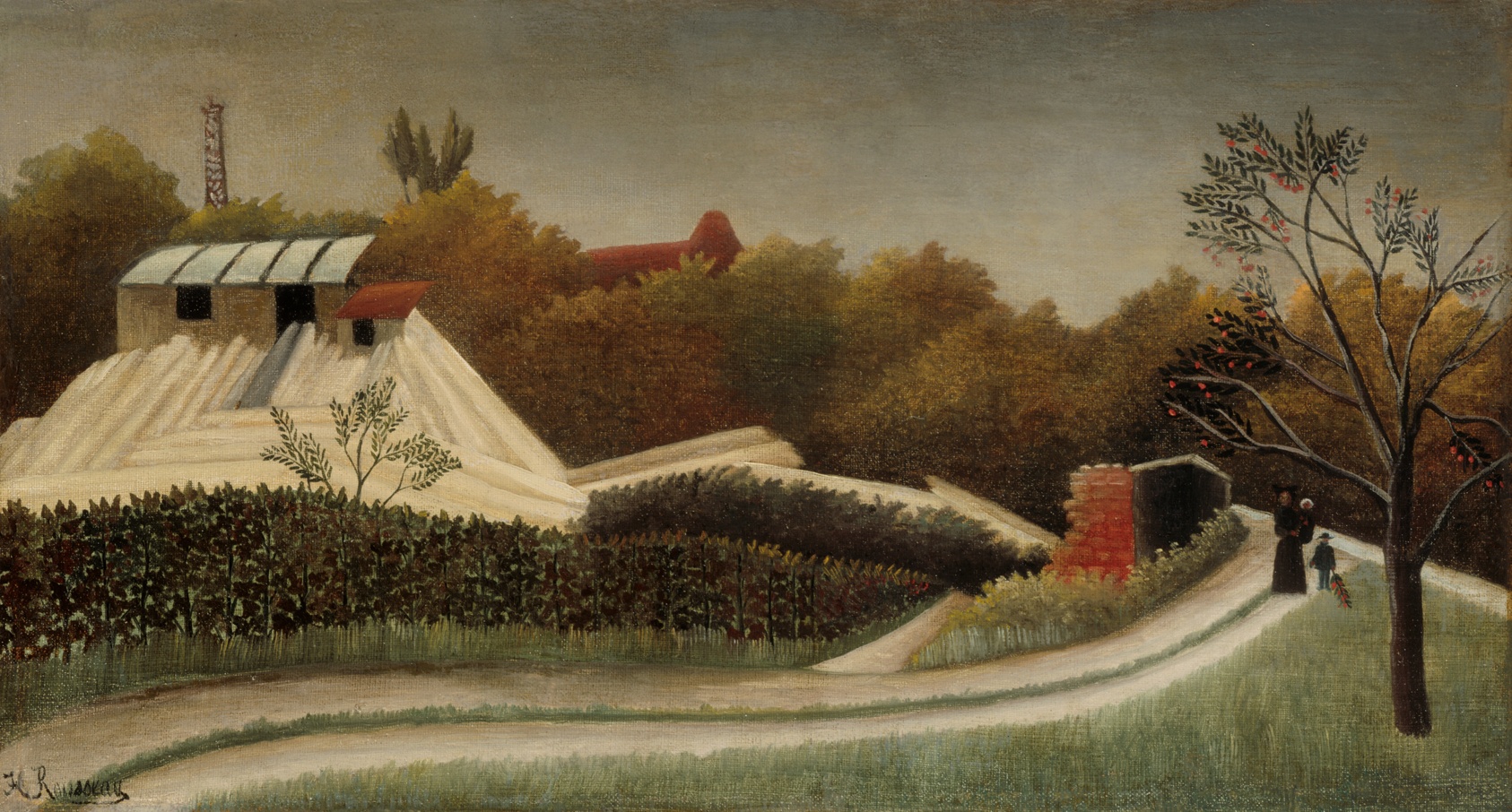 Sawmill, Outskirts of Paris by Henri Rousseau