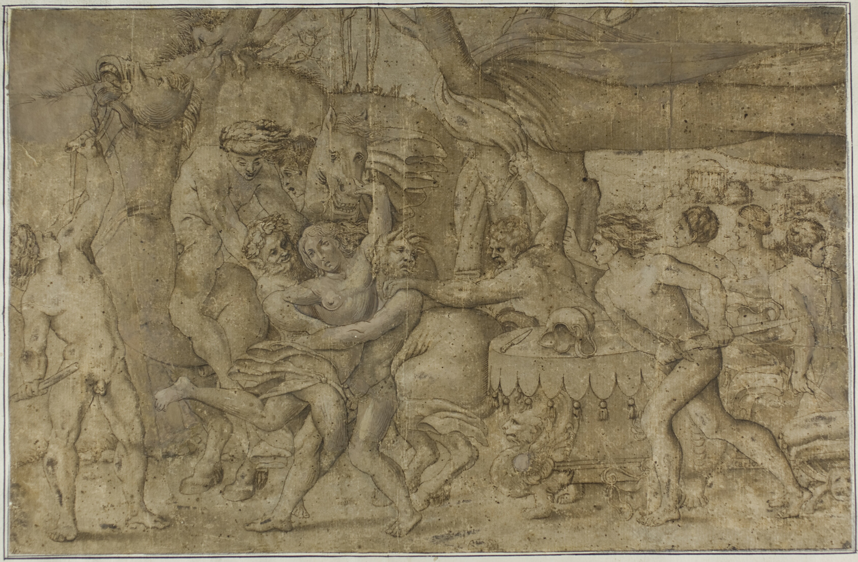 Battle of the Lapiths and Centaurs by Enea Vico