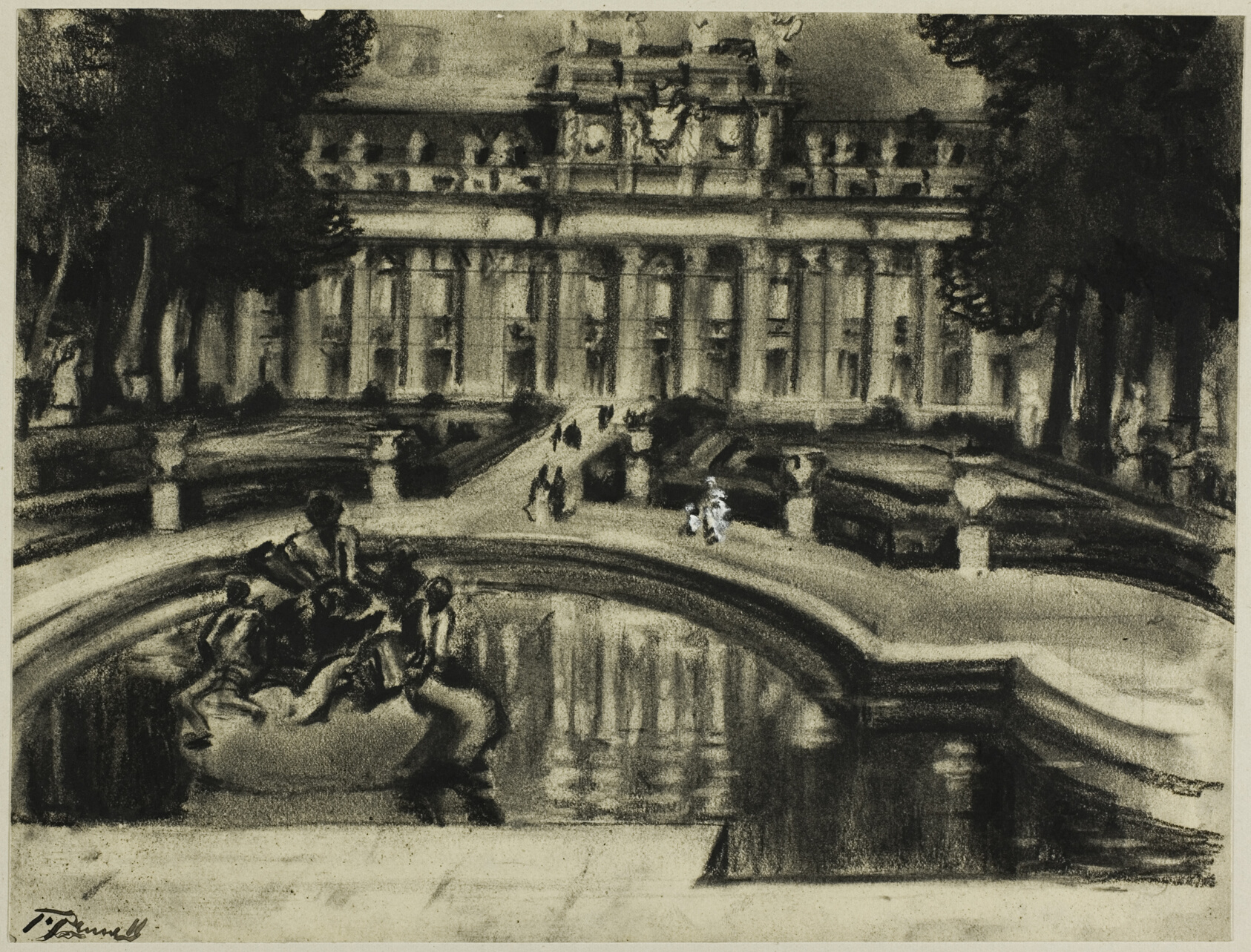 Palace La Granga, from Castilian Days by Joseph Pennell