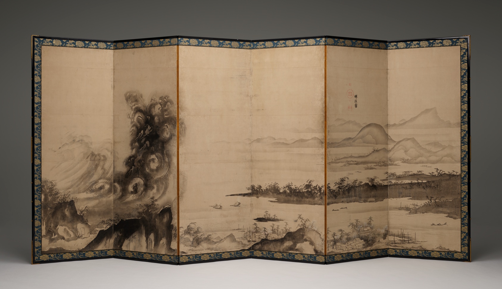 Mount Fuji and the Miho Pine Forest by Soga Shohaku
