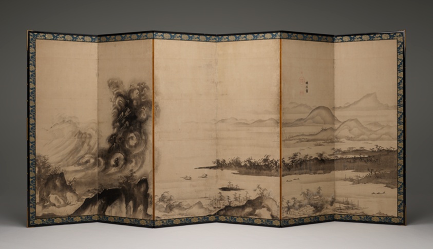 Mount Fuji and the Miho Pine Forest by Soga Shohaku