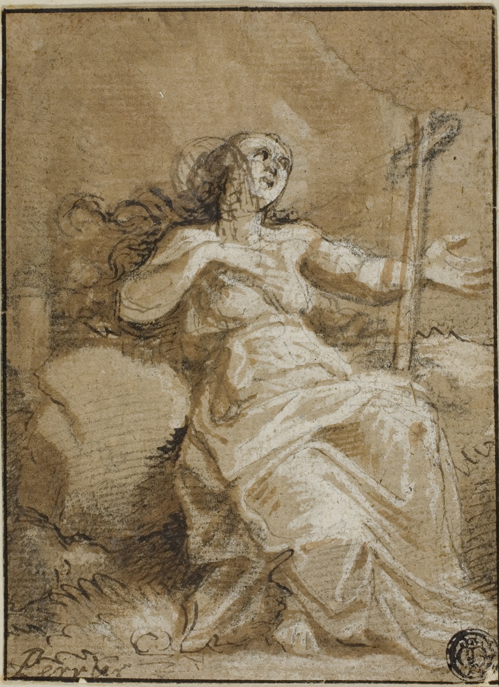 Magdalen in the Desert by François Perrier