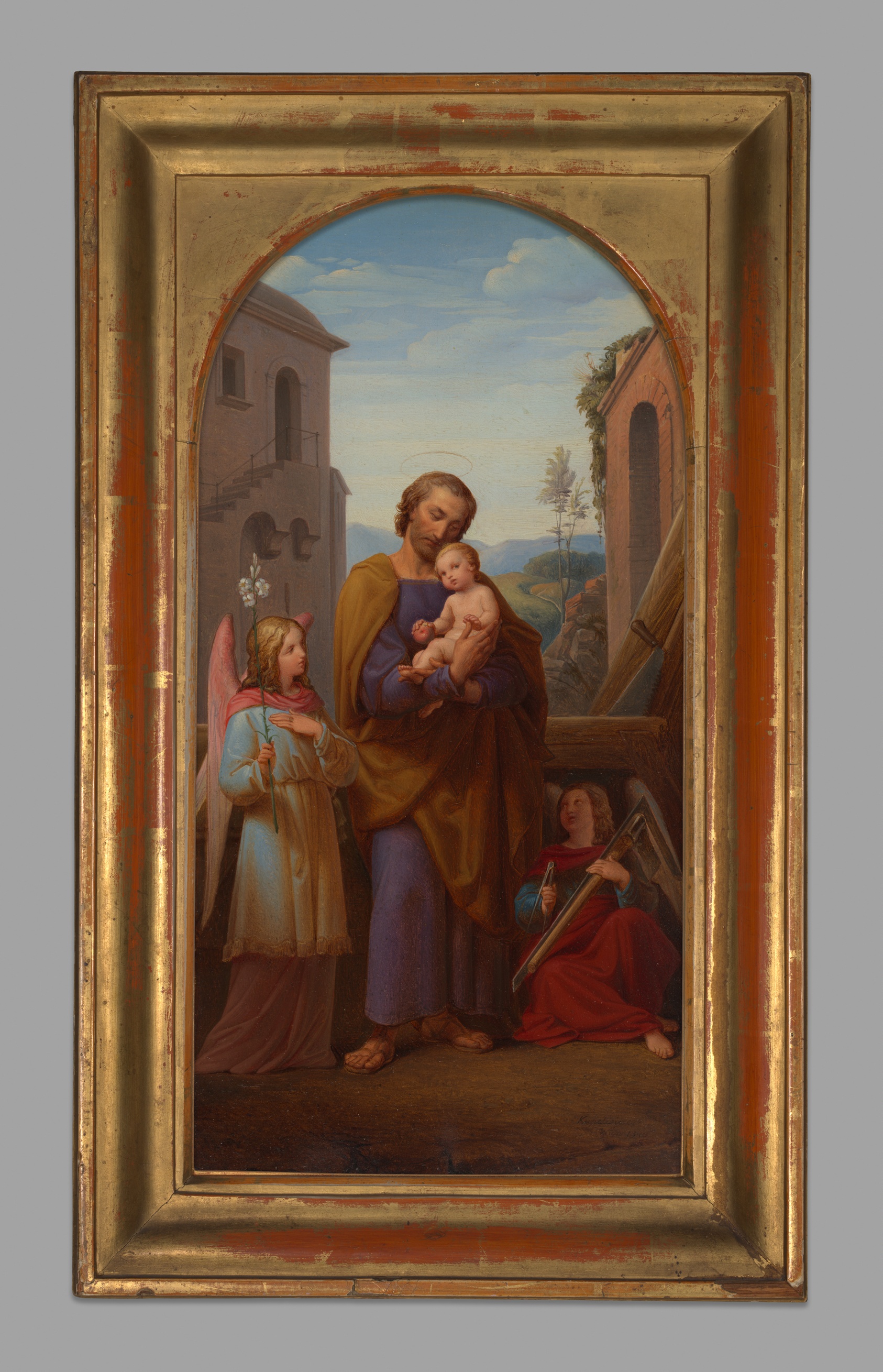 St. Joseph and Christ Child by Leopold Kupelwieser