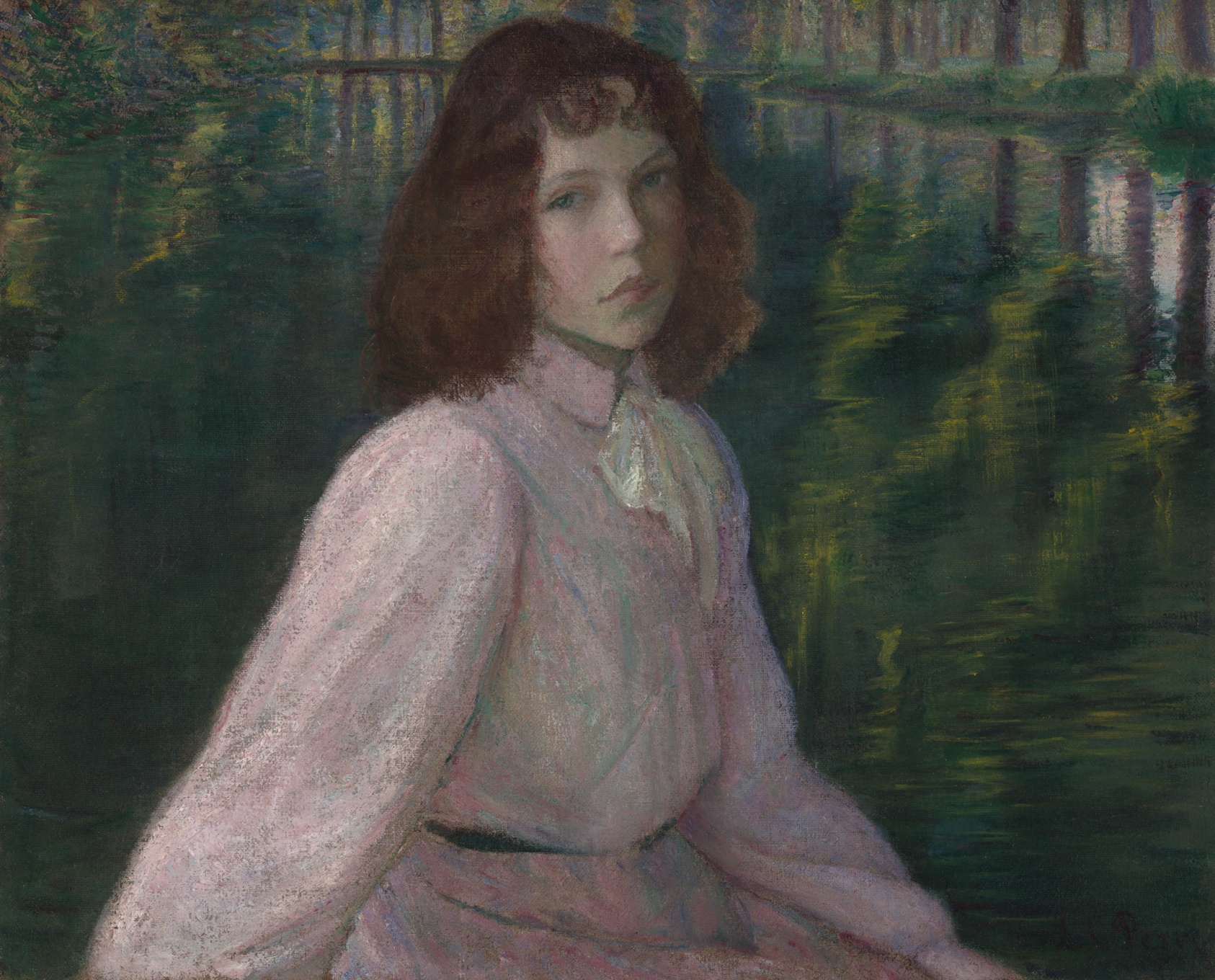 At the River's Bend (On the River II) by Lilla Cabot Perry