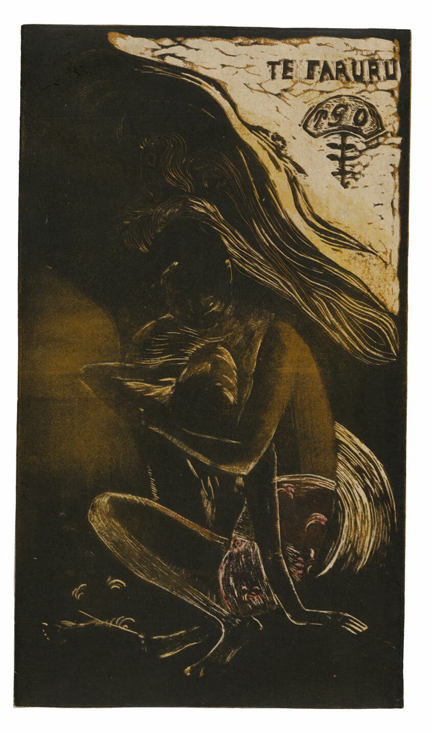 Te faruru (Here We Make Love), from the Noa Noa Suite by Paul Gauguin
