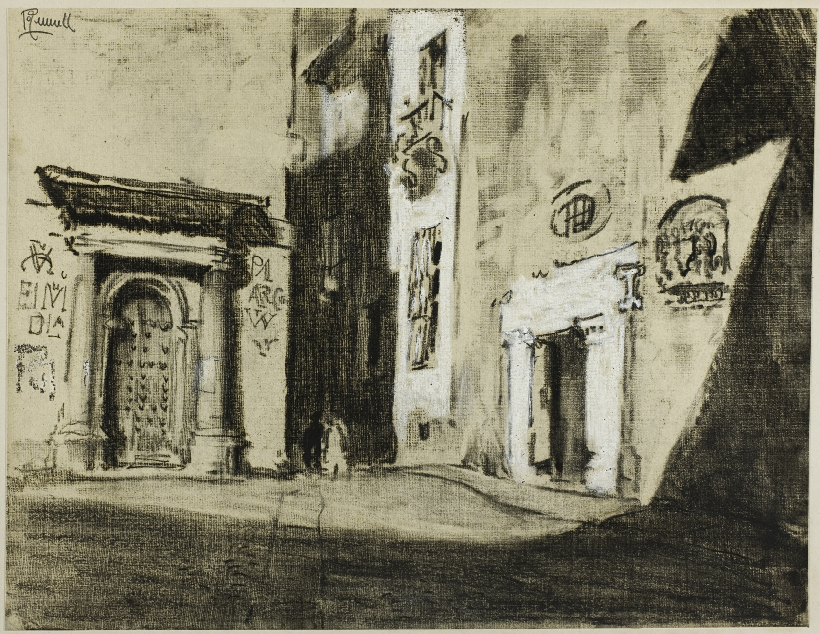 Toledo Streets, from Castilian Days by Joseph Pennell
