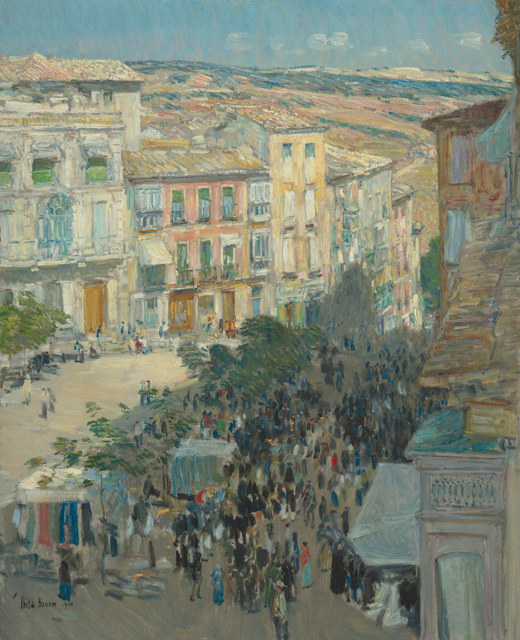 El Zocodover, Toledo, Spain by Childe Hassam