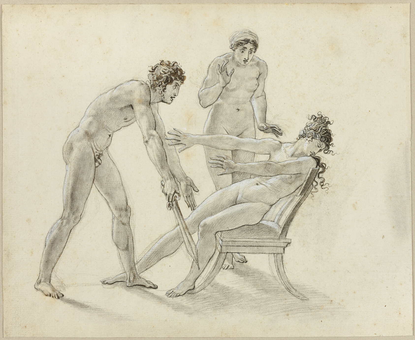 Hermione Rejecting Orestes by Anne-Louis Girodet de Roussy-Trioson
