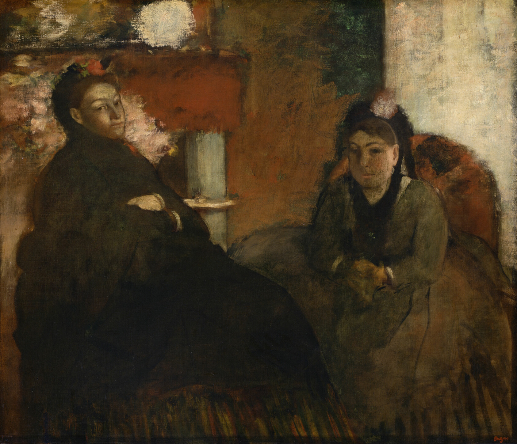 Portrait of Mme Lisle and Mme Loubens by Hilaire Germain Edgar Degas