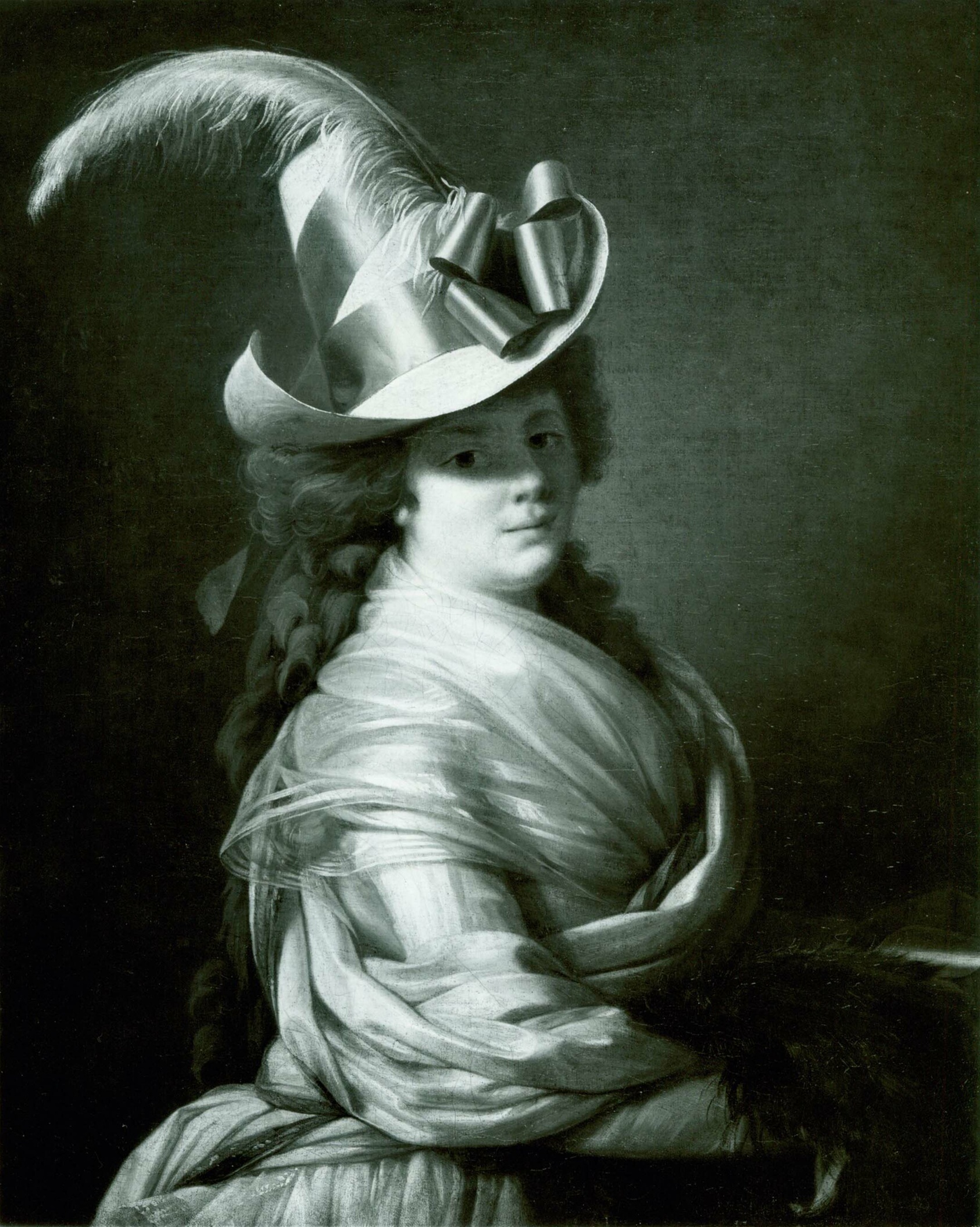 Woman in a Straw Hat by French