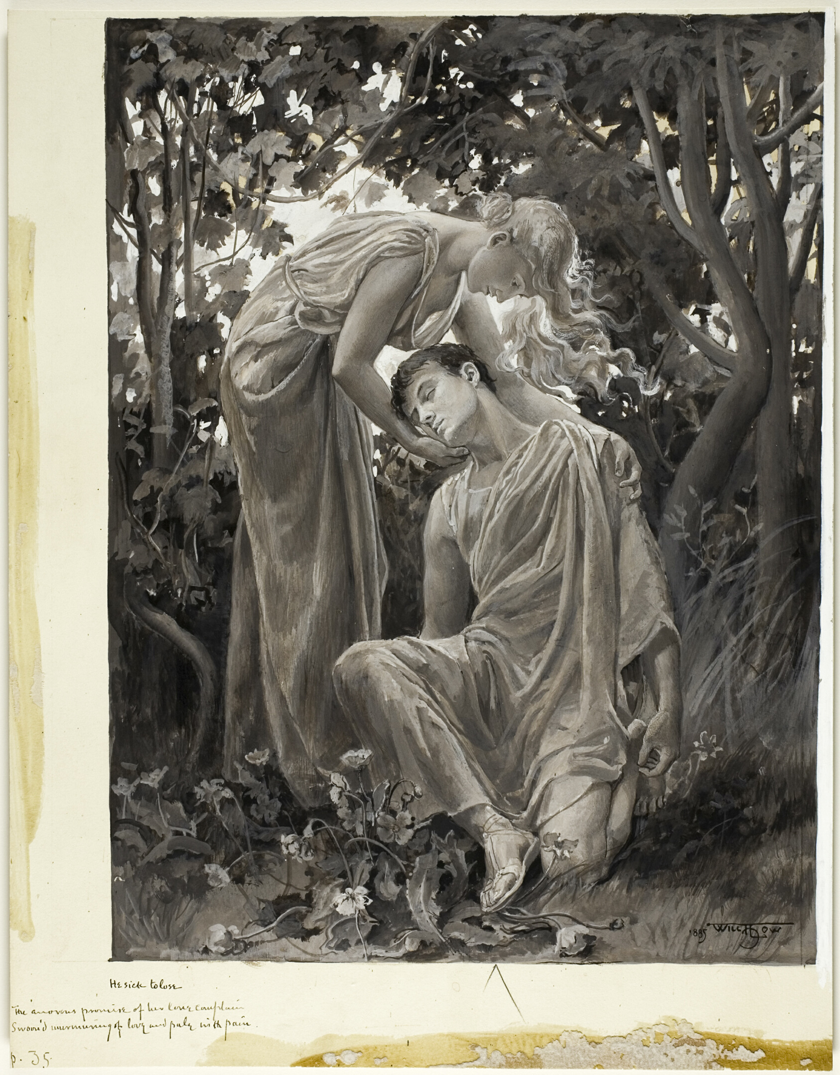 Swooned Murmuring of Love, and Pale with Pain by Will Hicock Low