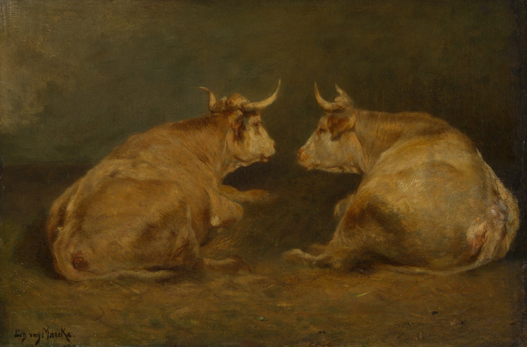 The Tête-à-tête by Emile van Marcke de Lummen