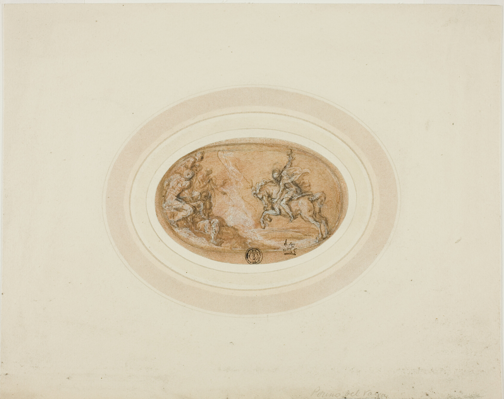 Marcus Curtius Leaping into the Abyss by Francesco Salviati