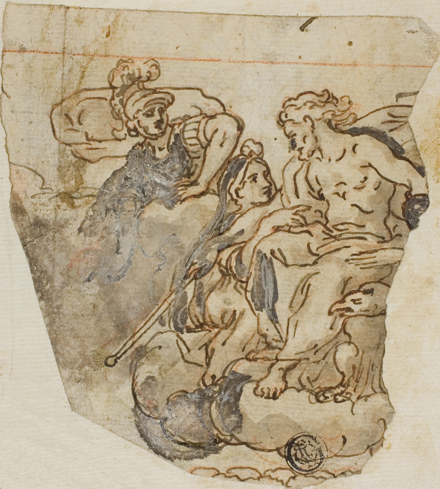 Zeus and Psyche by Lazzaro Tavarone