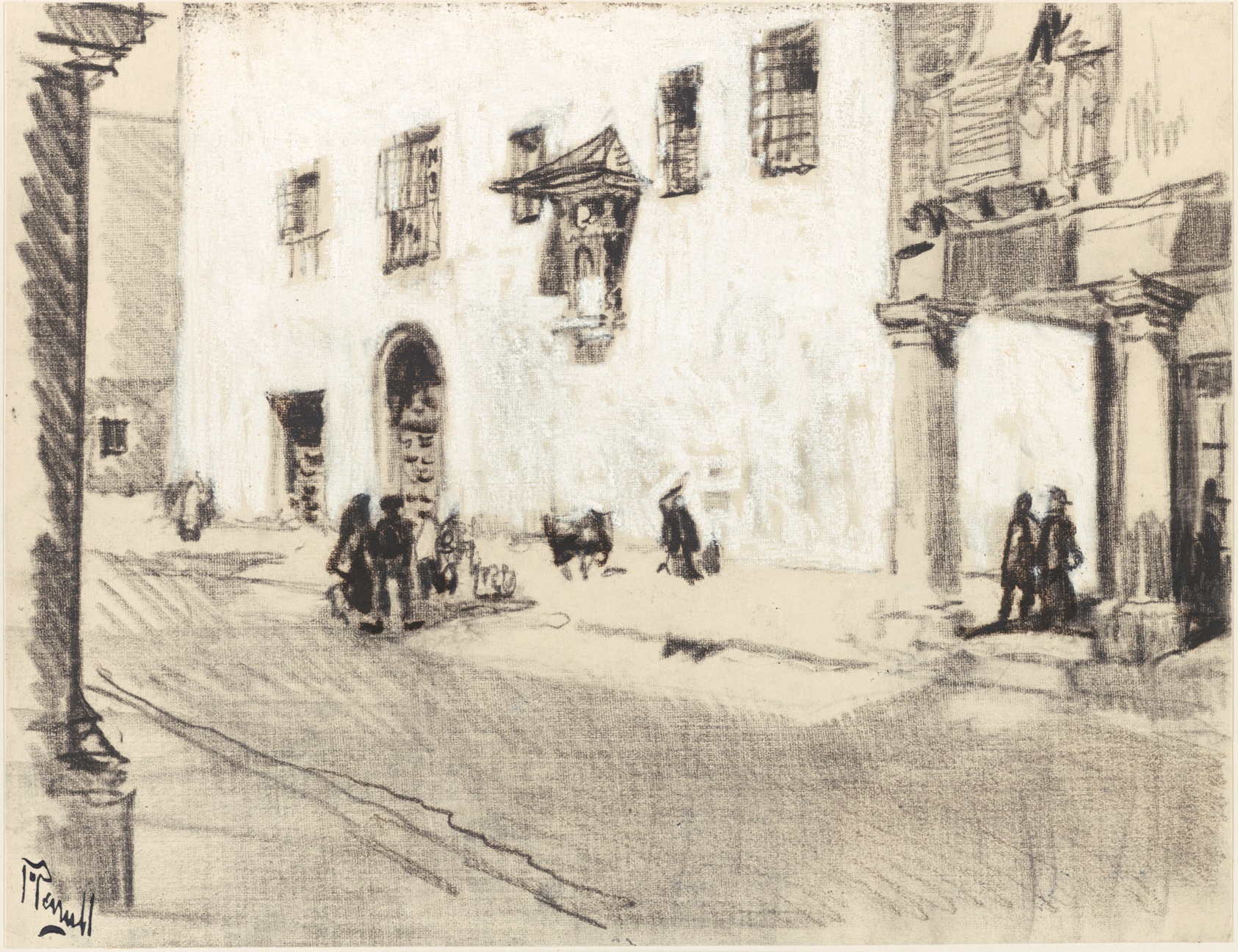 The Monasteries of Alcalá, from Castilian Days by Joseph Pennell