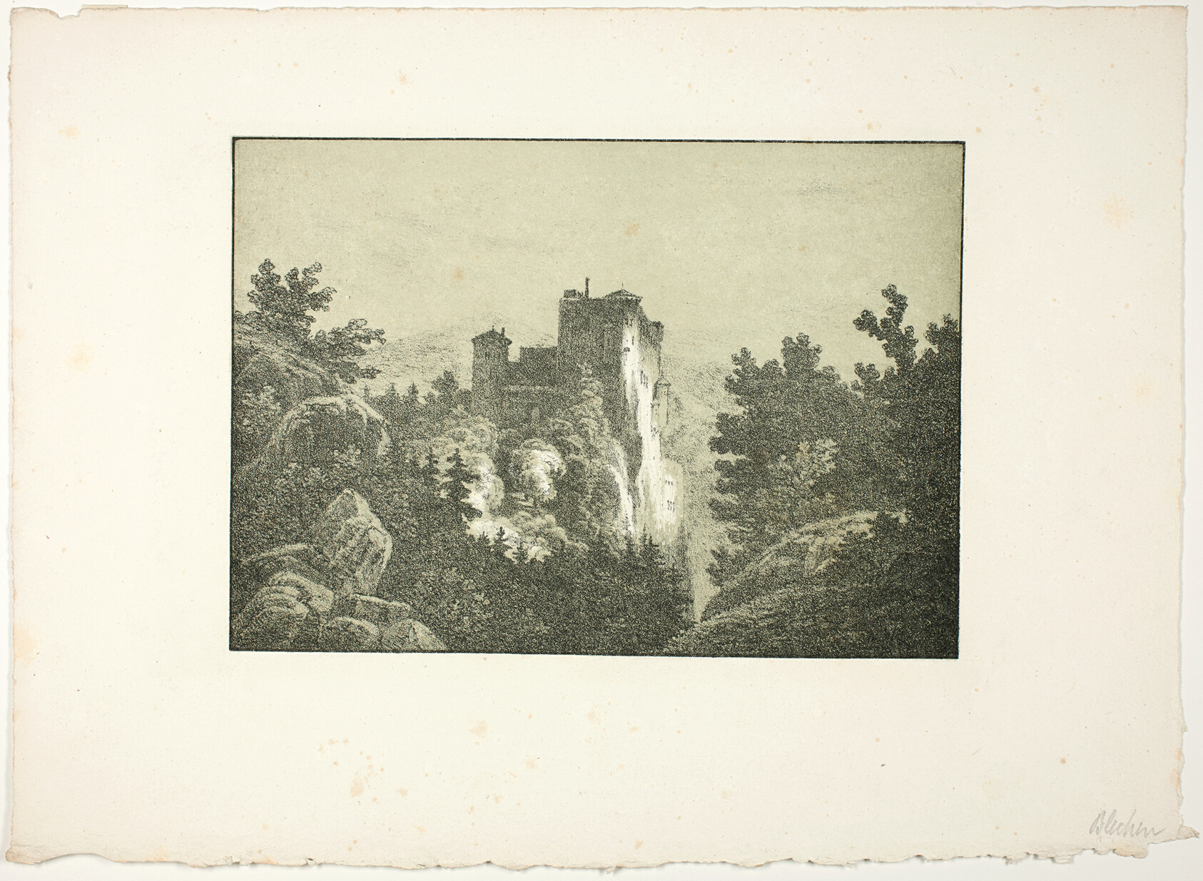 Ruins of a Castle by Carl Blechen