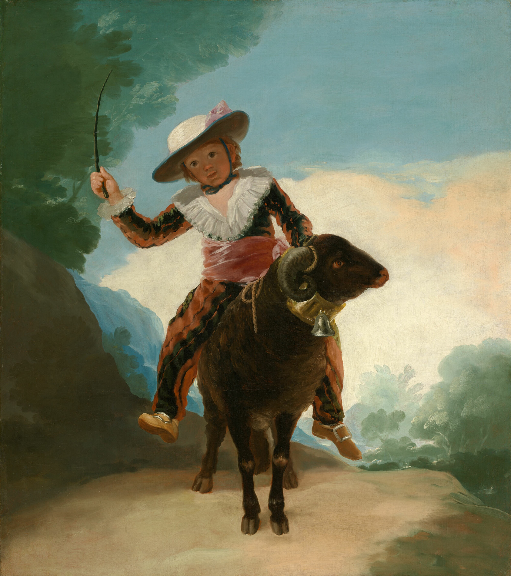 Boy on a Ram by Francisco José de Goya y Lucientes