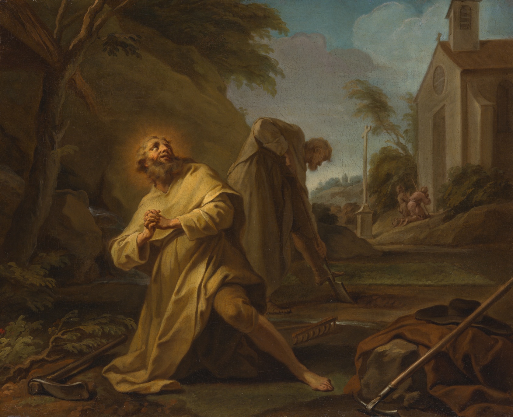 Saint Hymer in Solitude by After Jean Restout