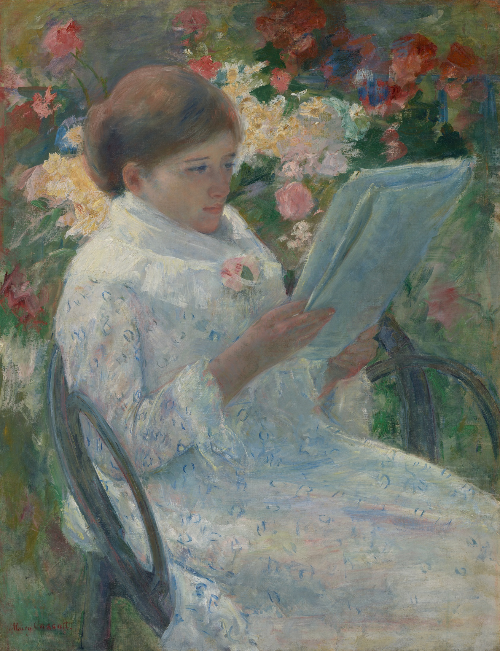 On a Balcony by Mary Cassatt