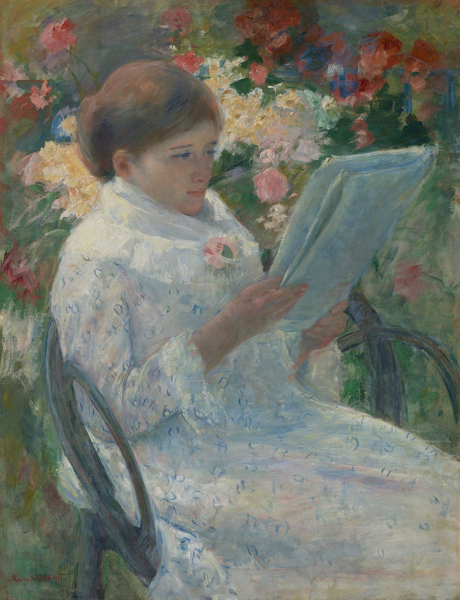 On a Balcony by Mary Cassatt