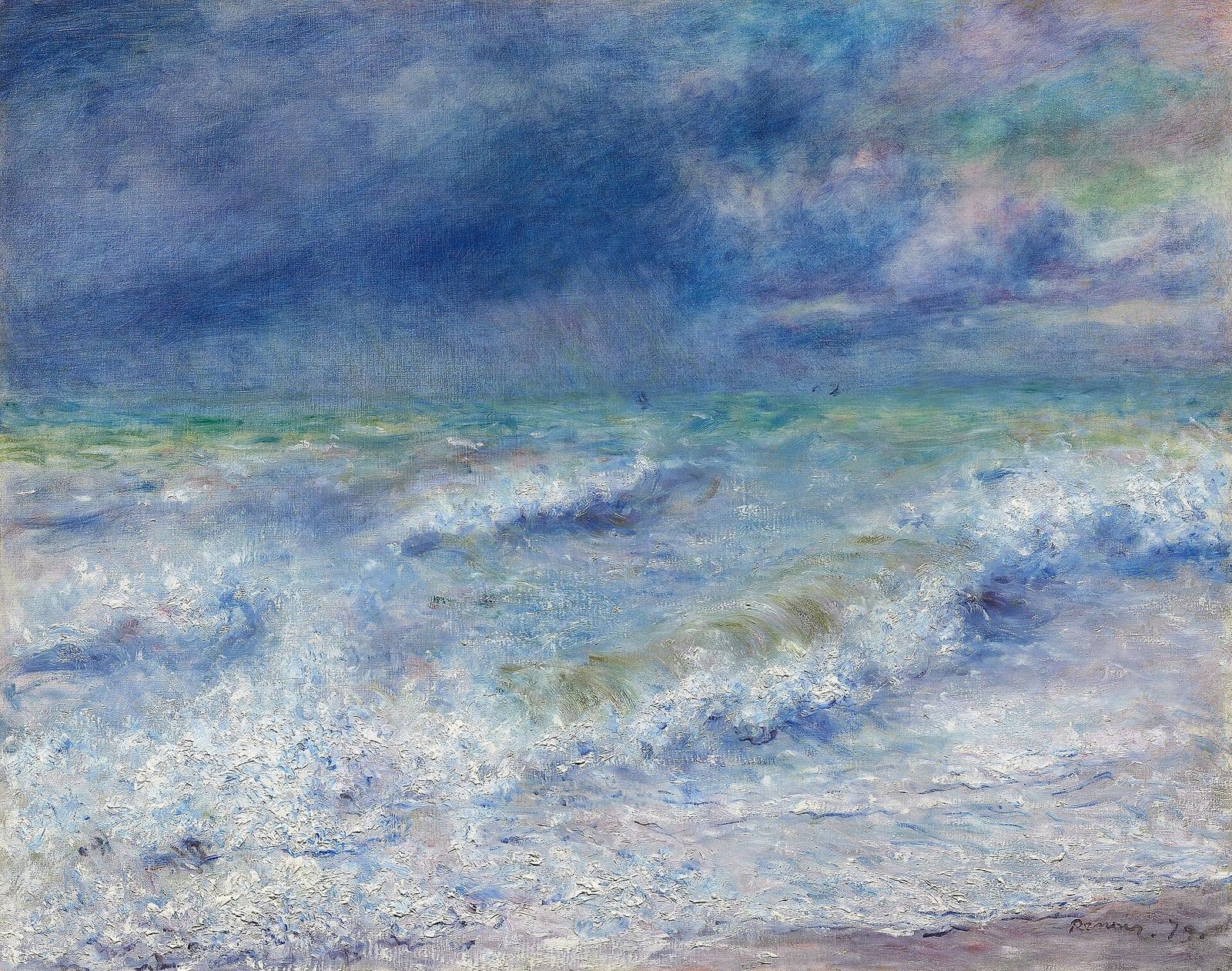 Seascape by Pierre-Auguste Renoir