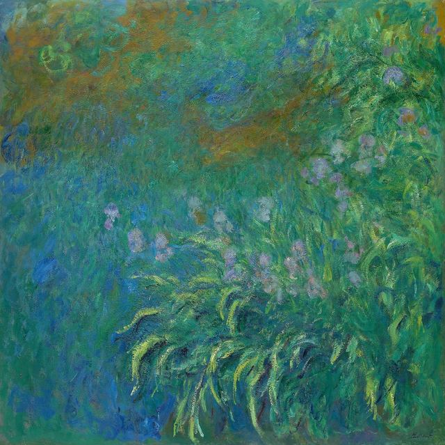 Irises by Claude Monet