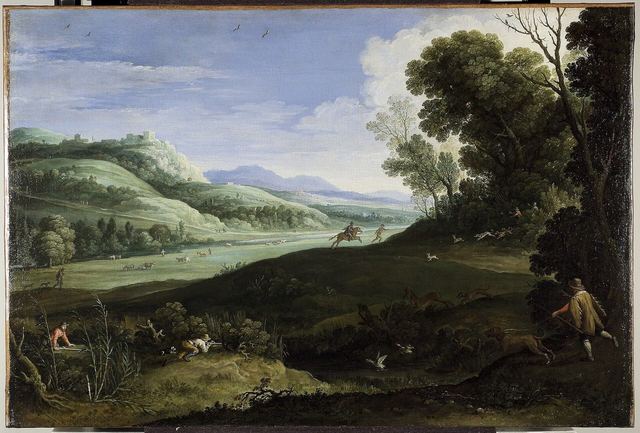 Landscape with Hunters by Paul Bril