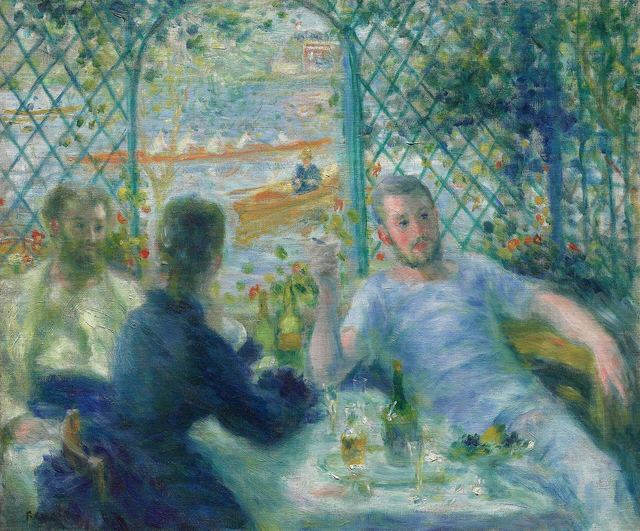 Lunch at the Restaurant Fournaise (The Rowers' Lunch) by Pierre-Auguste Renoir