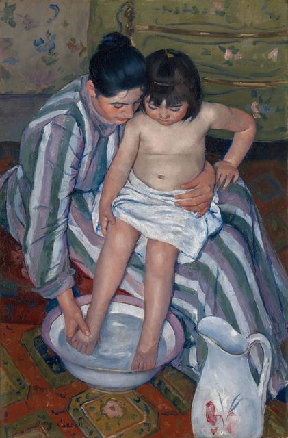 The Child's Bath by Mary Cassatt