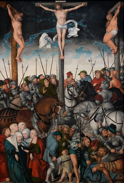 The Crucifixion by Lucas Cranach the Elder