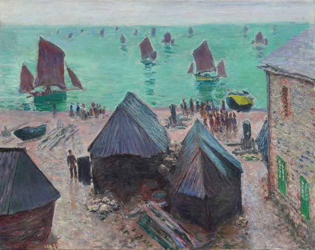 The Departure of the Boats, Étretat by Claude Monet