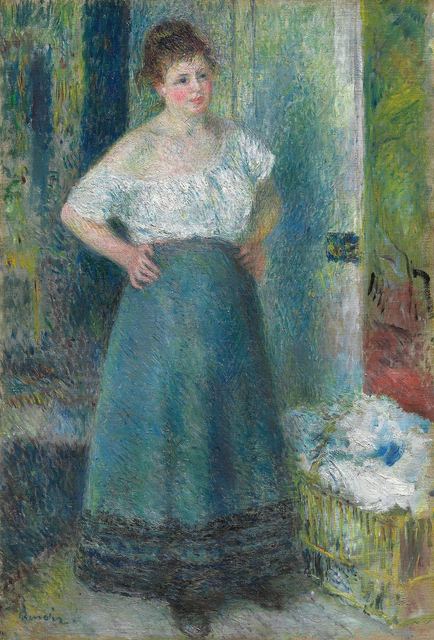 The Laundress by Pierre-Auguste Renoir