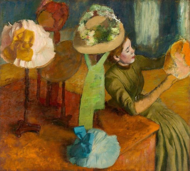 The Millinery Shop by Hilaire Germain Edgar Degas