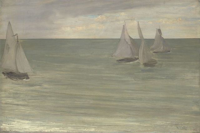 Trouville (Grey and Green, the Silver Sea) by James McNeill Whistler
