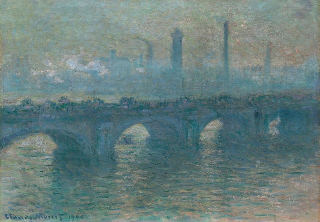 Waterloo Bridge, Gray Weather by Claude Monet