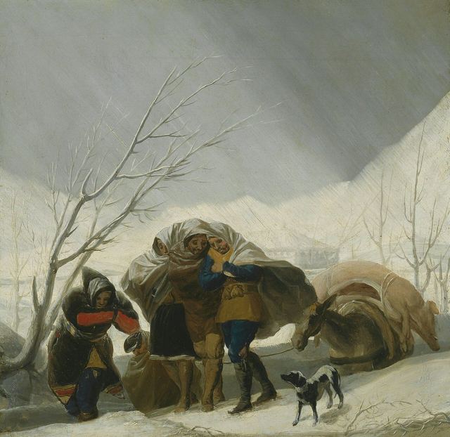 Winter Scene by Francisco José de Goya y Lucientes